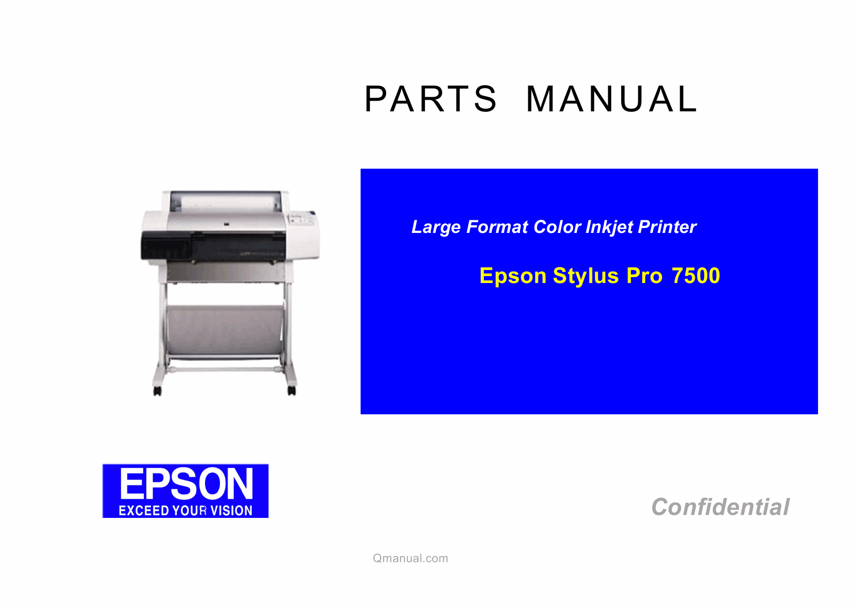 EPSON StylusPro 7500 Parts Manual-1
